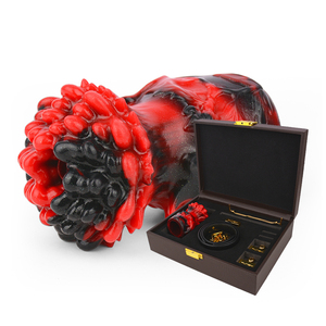 FUNSM Flor Forma Boca Mordaza Con Restricciones Cuero Bondage Silicona Oral Gags <span class=keywords><strong>Dildo</strong></span> Juguete Erótico BDSM Juguetes Sexuales Para Mujeres Hombres - Product Image 5