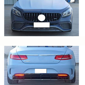 S Class <span class=keywords><strong>Coupe</strong></span> W217 C217 Actualización S65 Estilo Parachoques delantero Rejilla Difusor trasero Punta de escape Kit de cuerpo para <span class=keywords><strong>Mercedes</strong></span> Benz 2014-2021 - Product Image 2