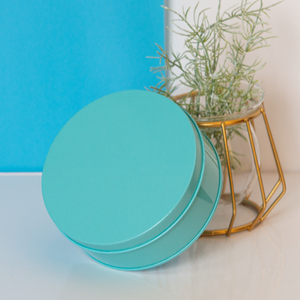 Scatola di latta del metallo della torta del biscotto delle scatole di latta rotonde del biscotto su ordinazione vuoto del commestibile dell'<span class=keywords><strong>oro</strong></span> - Product Image 4