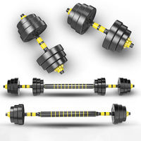 YX Offre Spéciale Paire d'haltères réglables 2-en-1 pour la musculation et le fitness, ensemble d'haltères de 10 kg