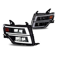 Ensemble de phares LED RGB pour Mitsubishi Pajero V97 V93 V95 2006-2021, projecteur Bi-LED avec feux de jour Angel Eye et clignotants séquentiels