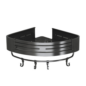 Lgcdis Bathroom Corner Storage Rack Triangle Shape 2 Layers Durable Aluminum Shelf For Toilet Shower Space Saving - Product Image 2