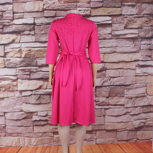 Y0313 abiti da chiesa alla moda da <span class=keywords><strong>donna</strong></span> Casual elegante colletto con perline di perle abiti africani per <span class=keywords><strong>donna</strong></span> <span class=keywords><strong>abbigliamento</strong></span> con tasca - Product Image 4