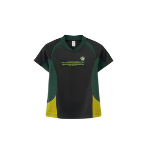 100% poliéster 200G deportes empalme estampado camiseta americana Retro deportes corte Color a juego manga corta Camiseta para hombres - Product Image 5