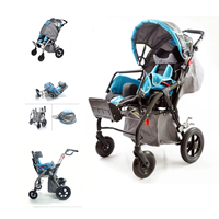 Poussette légère en aluminium CP Fauteuil roulant pliable pour enfants avec paralysie cérébrale