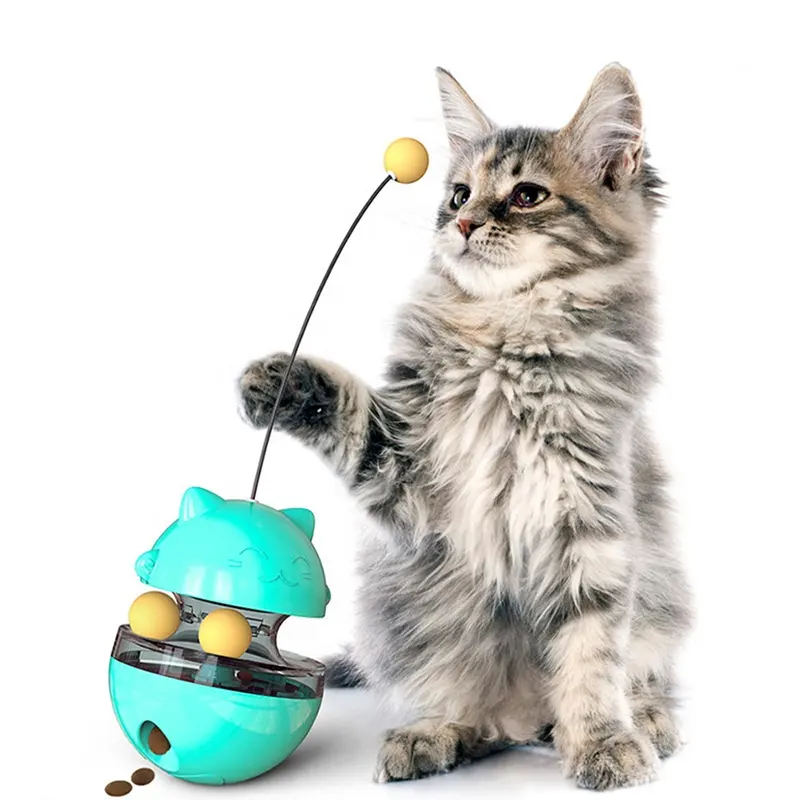 Haustier Spielzeug Neuankömmlinge Pet Toy Plastic Leakage Food Ball Tumbler Puzzle Pet Interaktives Katzen spielzeug