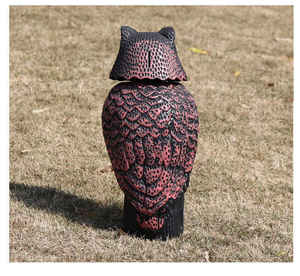 EVA kepala berputar dapat dipindah gerakan mata berkedip grosir surya palsu berputar plastik burung hantu berburu umpan untuk burung menakutkan - Product Image 4