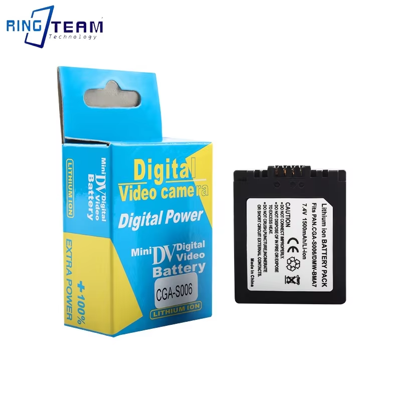 DuraPro 2 Stuks CGA-S006E Batterij + LCD-USB-lader – Voor Panasonic Lumix DMC-FZ18, FZ28, FZ30, FZ35, FZ38, FZ50, FZ7, FZ8 – Incl. USB-kabel – 900mAh, 7,2V