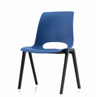 Nouvelle chaise de bureau moderne empilable en plastique avec certificat, chaise de visiteur en plastique moderne