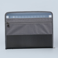 Pochette de rangement A4 à 13 compartiments en PP avec fermeture éclair, classeur multi-niveaux pour documents, cadeau d'affaires