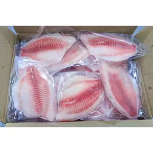 Китай экспорт филе тилапии 5 7 вакуум с покрытой кожей 80% быстрозамороженного филе рыбы филе тилапии Размер 3 5 унций 5 7 унций