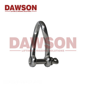 Dawson thép không gỉ Twist <span class=keywords><strong>D</strong></span> còng <span class=keywords><strong>d</strong></span>ưới, aisi304 SS316 vít pin Xoắn còng - Product Image 3