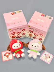 Caja de 4 unidades al por mayor de <span class=keywords><strong>Anime</strong></span> TOP TOY, Serie Fresa Dulce de Personajes Sanrio, Caja Sorpresa de Peluches Coleccionables para Regalo - Product Image 6