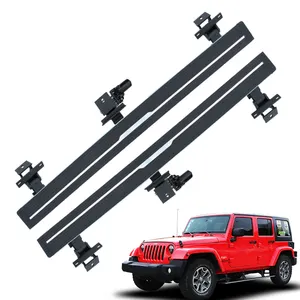 Dört kapı versiyonu su geçirmez elektrikli yan adım koşu kurulu güç adım için Jeep Wangler Sahara Rubicon JK 2011 +