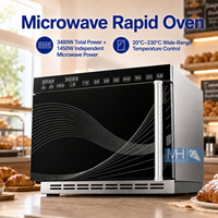 Four à air chaud multifonctionnel rapide pour micro-ondes, équipement de restauration commerciale pour la pâtisserie, la cuisson, la décongélation rapide et la réchauffe des aliments surgelés