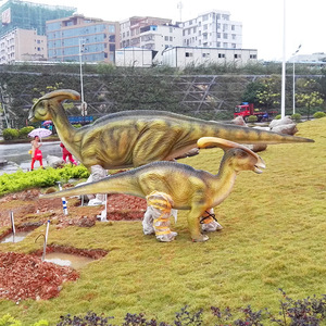 Escultura de Dinosaurio de Fibra de Vidrio Libit Lbt 020, Figura de Animal para Montar en el Suelo, Decoración para Parques y Paisajes - Product Image 1