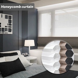 Tessuto per Tende <span class=keywords><strong>a</strong></span> Nido d'Ape Opzioni Oscuranti Totale e Parziale Colori Multipli Protezione UV Integrata Schermo Antivento Riparo dal Sole - Product Image 3