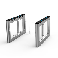 Barrière pivotante personnalisée en acier inoxydable 304 avec contrôle d'accès par empreinte digitale pour portail piétonnier de campus