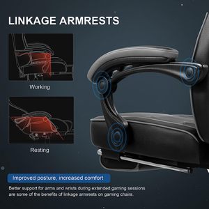 Phổ biến Đen Thứ Sáu Quà Tặng silla Gamer Pro Đen ngồi có thể ngả SEDIA đua Máy tính chơi Game ghế massage chơi game Ngai Vàng cho chủ - Product Image 6