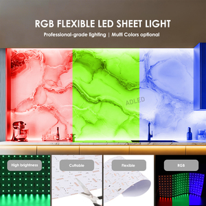 ไฟแผง LED RGB แบบยืดหยุ่นบางเฉียบ ติดตั้งบนพื้นผิว DC24V 30W ปรับความสว่างได้ เหมาะสำหรับใช้ในซูเปอร์มาร์เก็ต - Product Image 6