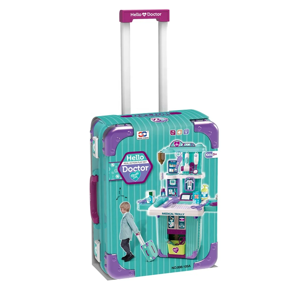 2 in 1 Kids Portable Doctor Role Play Set 008-105A Pretend Play
