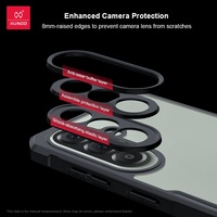 Étui Xundd pour Samsung Galaxy A37 A57 A27 A17 A56 A36 5G Protection antichoc de l'appareil photo Protection en acrylique TPU Transparent Housse de protection