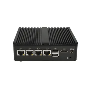 N100 MINI PC RS232 rscom Port 4 * Port Ethernet 2.5G 6 * usb tanpa kipas kecil komputer industri mini pc