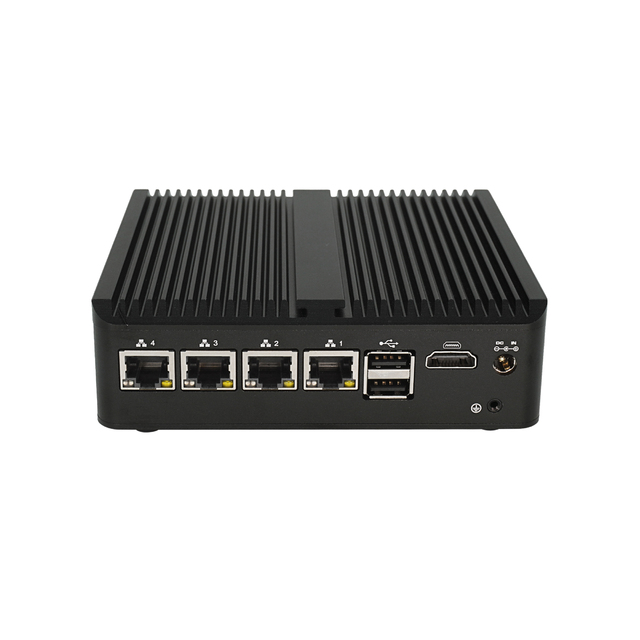 N100 MINI PC RS232 RS485 Com Port 4*Ethernet Ports 2.5G 6*usb Fanless Small Industrial Computer Mini Pc