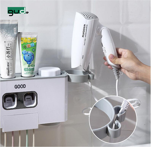 2022 Auto Bathroom Wall Mount Automatic <strong>Toothpaste</strong> Dispenser Toothbrush Holder Set <strong>Squeezer</strong> for Children and Adults - Product Image 4
