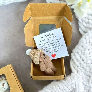 Mini Orsacchiotto Tascabile, Piccolo Peluche per Supporto Emotivo, Regalo con Scatola per le Festività - Product Image 6