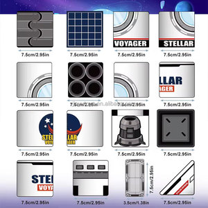 Set di Costruzioni Magnetiche Spaziali 120 Pezzi, Blocchi Magnetici Educativi per Bambini EN71, ASTM per Scuola - Product Image 5