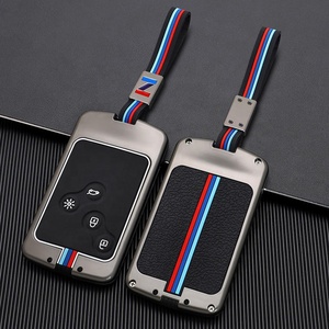 Porte-clés en alliage de Zinc de haute qualité pour Renault <span class=keywords><strong>Duster</strong></span> Captur Clio Logan Megane 1 <span class=keywords><strong>2</strong></span> 3 Koleos scénique accessoires de clé de voiture à distance - Product Image 2