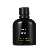 Parfum boisé naturel épicé pour homme 100ml, eau de parfum longue durée, spray noir avec patchouli et lavande, coffret cadeau haut de gamme