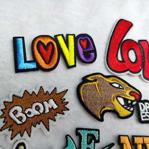 แพทช์ปักลายแบบมีฮู้ดแบบห่วงและตะขออะนิเมะออกแบบได้ตามต้องการแผ่นรีดลายน่ารักสำหรับเสื้อผ้าแฟชั่นลำลองหมวกสินค้าในสต๊อค - Product Image 4