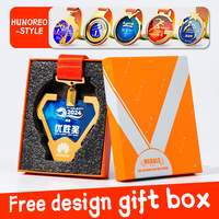Médailles de sport personnalisables 3D 5K pour marathon, football, taekwondo, natation, course à pied – Créez votre propre médaille en métal, alliage de zinc