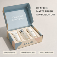 Boîtes cadeaux personnalisées pour soins de la peau avec insert, finition mate, emballage cosmétique écologique, vente en gros avec logo imprimé