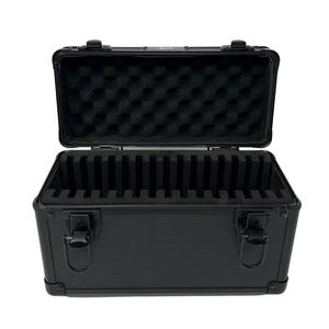 <strong>Aluminum</strong> Graded Card Storage <strong>Box</strong> <strong>Case</strong> 15 Slabs | BGS CGC SGC+ [ Carbon Black ] - Product Image 4