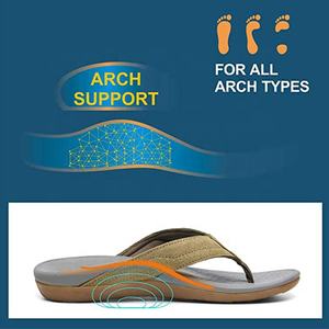 Flip flop toptan sandaletler ortez terlik gri erkekler için EVA pamuklu kumaş yaz rahat Pvc terlik düz slaytlar ayakkabı - Product Image 4