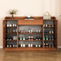 Étagère à chaussures de style chinois Entrée de la maison Grande capacité Simple Moderne Balcon Rangement multi-niveaux Armoire à chaussures