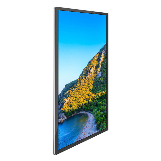 Wall Mount Network LCD Panel 43 49 55 Inch Store Front Advertising Player Digital Kiosk High Brightness Window Display