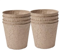 RUNWELL Pots de pépinière jetables en pulpe de bagasse de canne à sucre recyclée et biodégradable, résistants aux UV