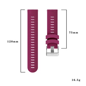 20MM Soft Silicone Waterproof Watch Band for <strong>Garmin</strong> Forerunner 245 <strong>Music</strong> <strong>645</strong> Vivoactive 3 1 Replacement Smart Watch Strap - Product Image 3