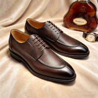 Nouvelles Chaussures Oxford pour Hommes 2026 en Cuir Véritable – Chaussures Habillées Classiques Noires à Bout Pointu pour le Bureau et les Affaires