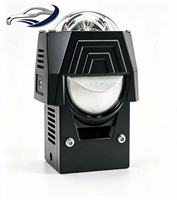 Kit de phares à lentille de projecteur bi-xénon LED universel de 1,6 pouce, 12V 5800K 13000LM pour la rénovation de motos et de voitures