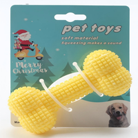 Juguetes Masticables de Nailon y Goma TPR/TPE con Diseño de Hueso de Perro, Multicolores, Personalizados, Patentados, para la Limpieza de los Dientes de los Perros