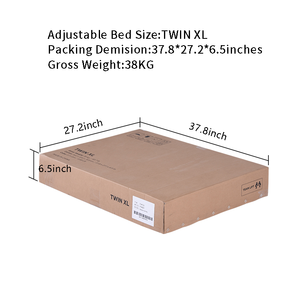 Sommier de lit réglable rembourré confortable avec massage, télécommande sans fil, ensemble de chambre intelligent, mobilier de luxe - Product Image 6