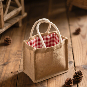 Оптовая продажа, индивидуальные Экологически чистые простые джутовые сумки из натурального переработанного материала для ручной росписи и использования в подарках - Product Image 2