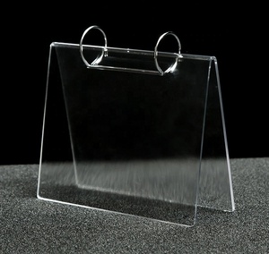 Chất lượng cao rõ ràng Acrylic ánh sáng nhựa hình ảnh khung ảnh với kim loại vòng tròn Clip - Product Image 3