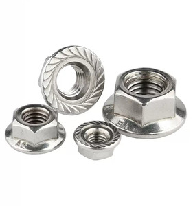 Écrou à bride hexagonal entièrement fileté en acier inoxydable DIN6923, filetage métrique fin <span class=keywords><strong>M10</strong></span> x 1,25, filetage à gauche, fabriqué en Chine - Product Image 4