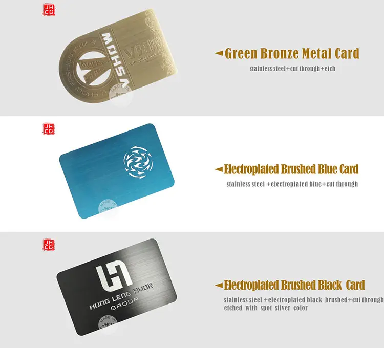 Metal Business Cards Cheap Price Shenzhen Personalized Stainless Steel Gold Metal Business Cards